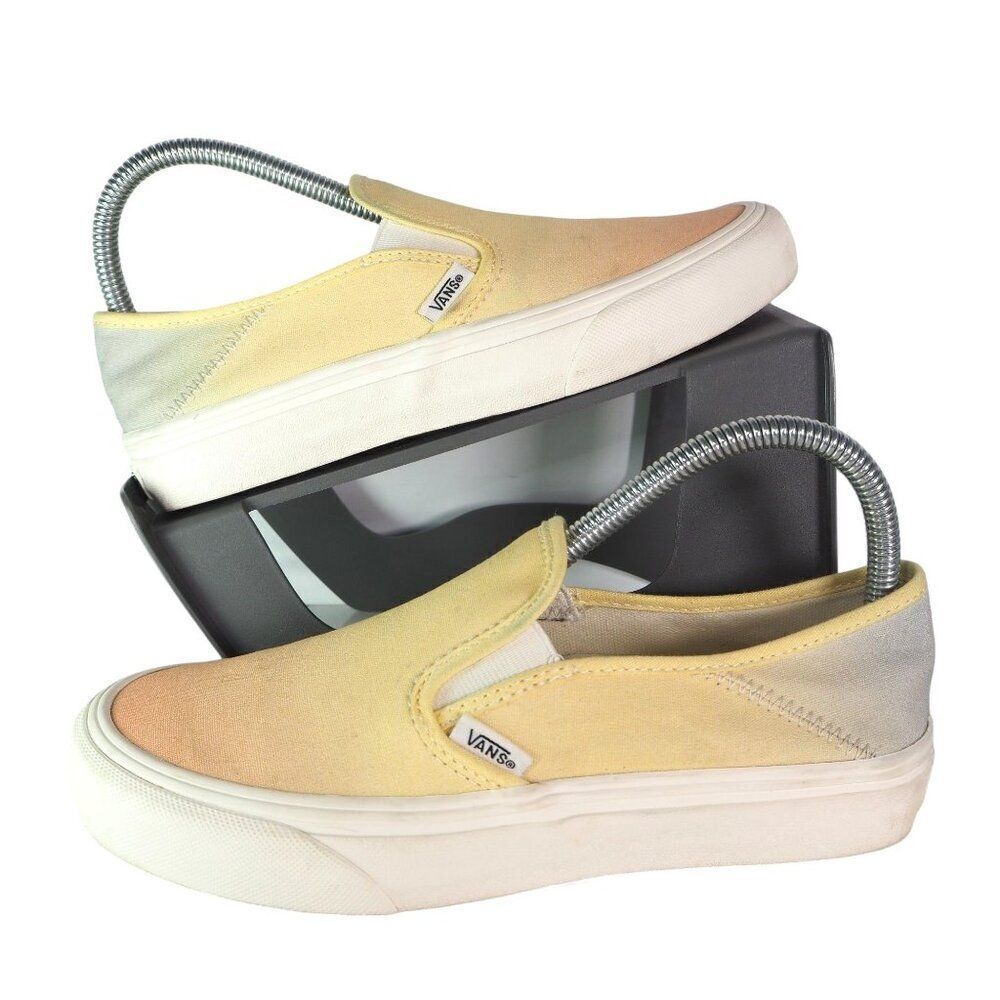 Vans Surf Ultracush Slip-on SF Sunset‎ Ombre Skate Shoes Yellow/Orange Women's 7